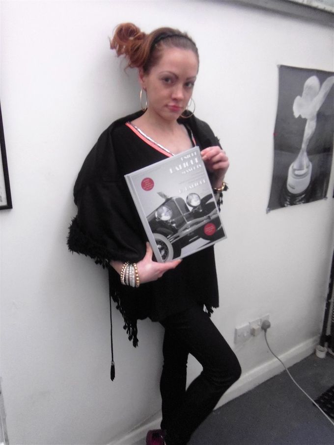 Vol. 2 held up by our lovely model Roza Marina (courtesy of her agency 'People per Hour' in Brighton).